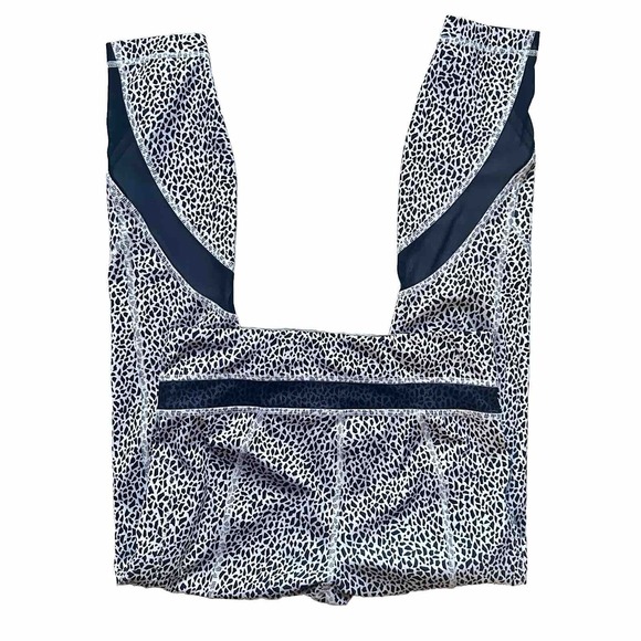 Lululemon Inspire Tight II 7/8 Yoga Legging Black & White With Mesh Women Size 4 - Picture 5 of 14